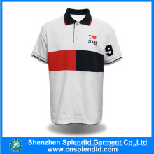 La ropa hecha punto de los polos del golf del algodón de los hombres de China